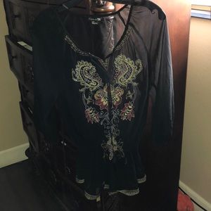 Forever black blouse s